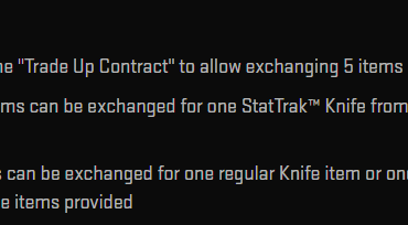 Knifes can be collected from Trade-Up Contracts