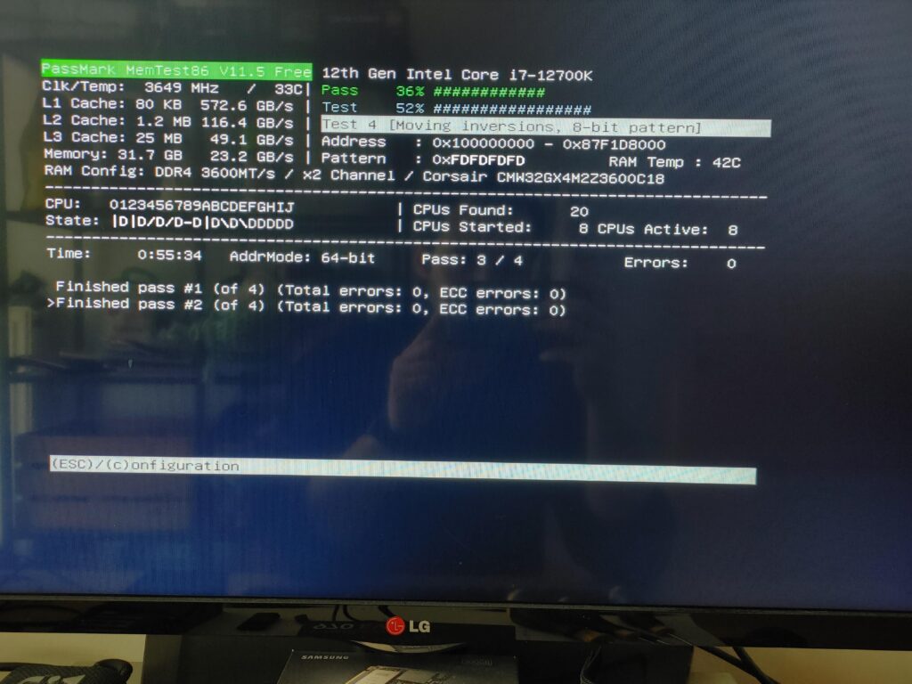 Memtest86 making slower passes on faster xmp profiles? Memtest86 making slower passes on faster xmp profiles?