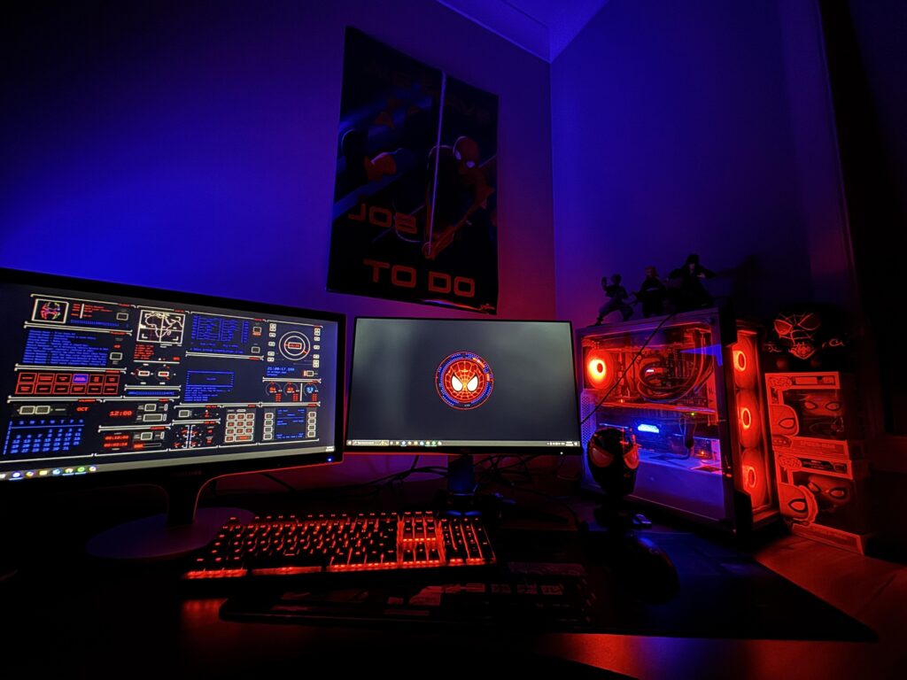 Spiderman Themed Setup