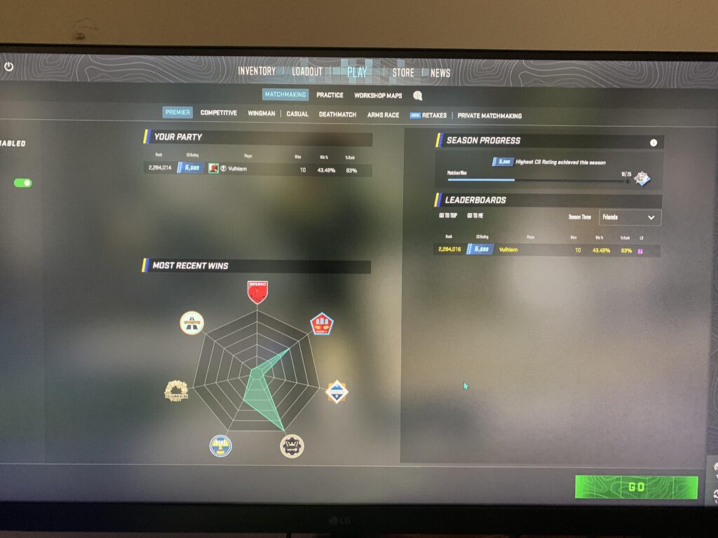 Got Ranked in Premier for the first time!