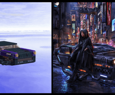 Rania's HOVA from Cloudpunk (in Lego)