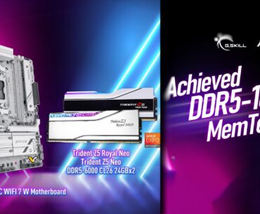 G.Skill DDR5 reaches stable 10,600 MT/s on Ryzen 5 8500G with ASUS B850M‑AYW motherboard