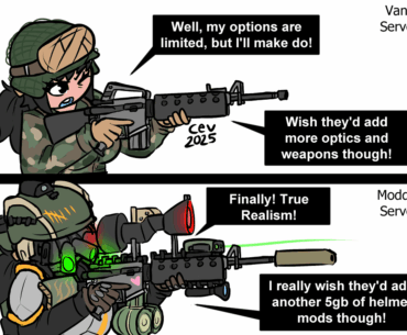 I love mods but every mod capable military game suffers from this