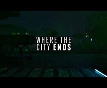 Walking through a Cyberpunk City at Night