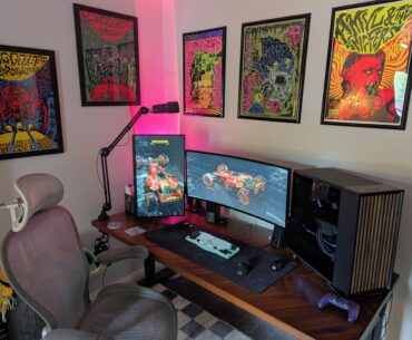 Upgraded some things after moving and I'm very happy with my new work/gaming room.