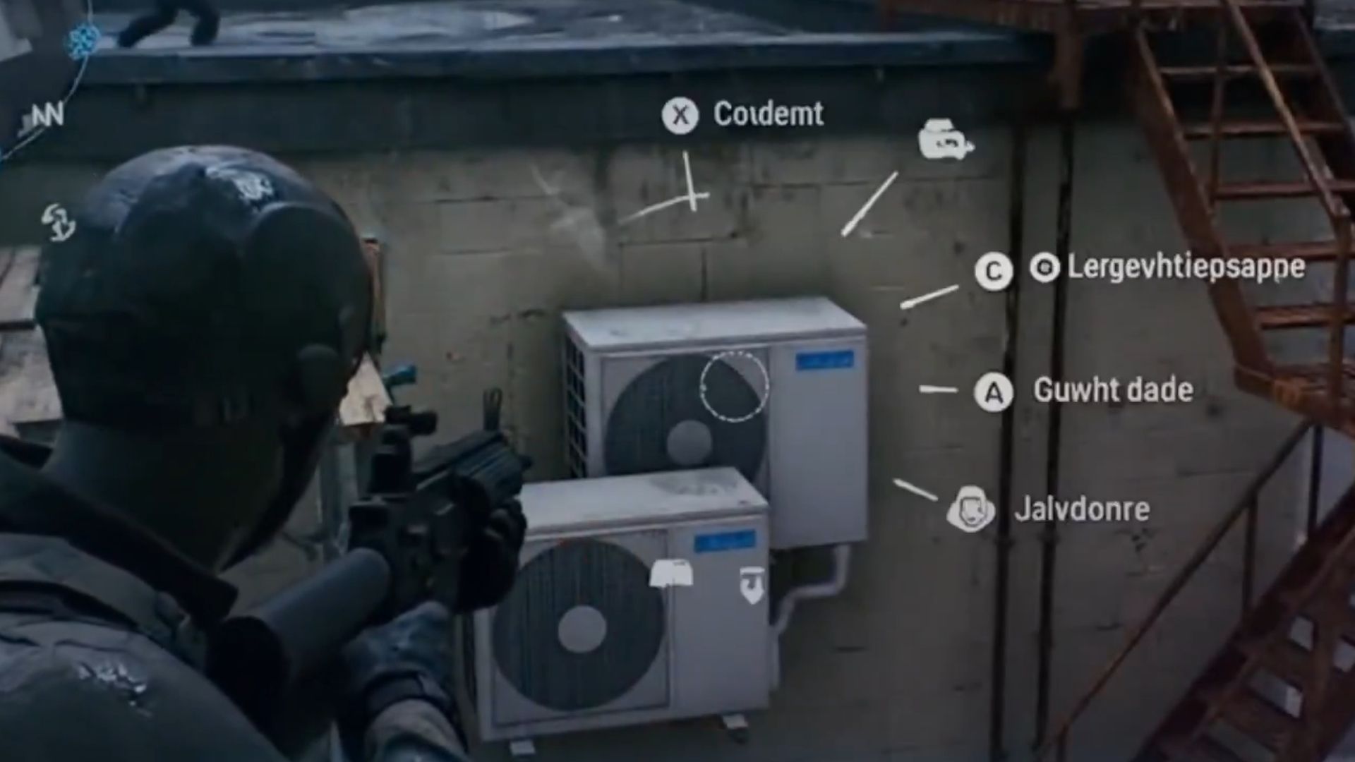 Tech investor declares ‘AI games are going to be amazing,’ posts an AI-generated ‘demo’ of a god-awful shooter as proof A soldier considers the AI-generated options on their radial menu while aiming at a pair of conjoined twin air conditioners.