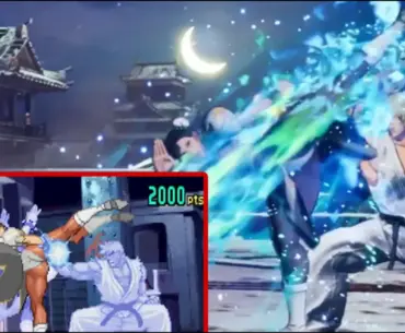 Evo Moment 37 recreated in another fighting game outside of Street Fighter with the right costume colors and everything