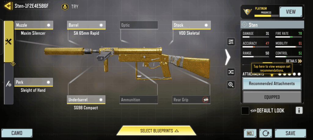 I enjoy using the Sten over the metas.