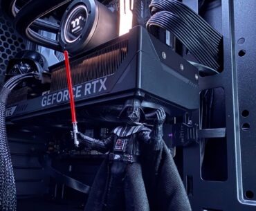 He got a job holding the gpu
