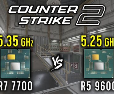 Ryzen 7 7700 vs Ryzen 5 9600 in Counter-Strike 2 | CS2 | RTX 3080 Ti [ 1080p vs 1440p vs 4K ]