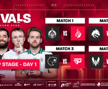 BLAST Rivals Hong Kong, Day 1 - MongolZ vs PUA, Spirit vs Falcons, FURIA vs paiN, Vitality vs TYLOO