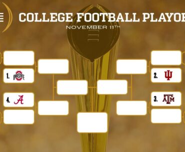 College Football Playoff bracket, based on the current committee rankings