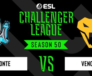 LIVE: Venom vs Monte - ESL Challenger League - Season 50 EU