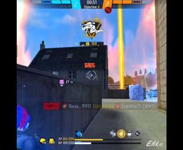 1vs4 wait for end #ffshorts #freefire #gaming #shortvideos #trending