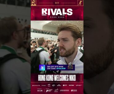 NiKo is welcomed by the Hong Kong fans 🤩