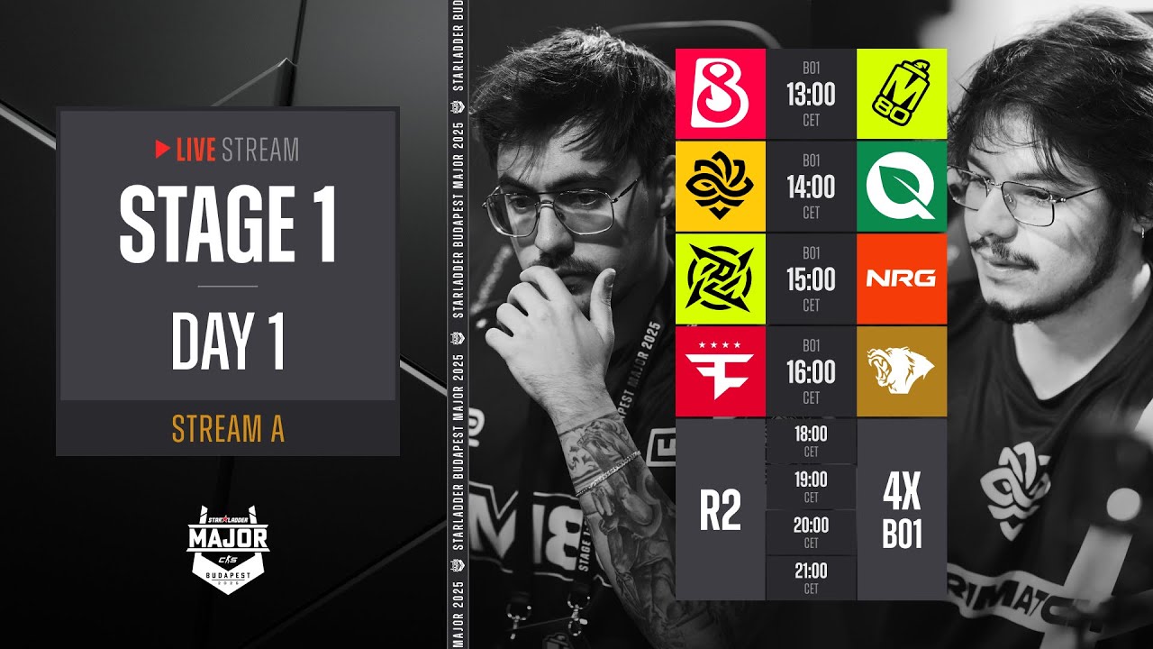 English Stream A | StarLadder Budapest Major 2025 – Stage 1 – Day 1 English Stream A | StarLadder Budapest Major 2025 - Stage 1 - Day 1