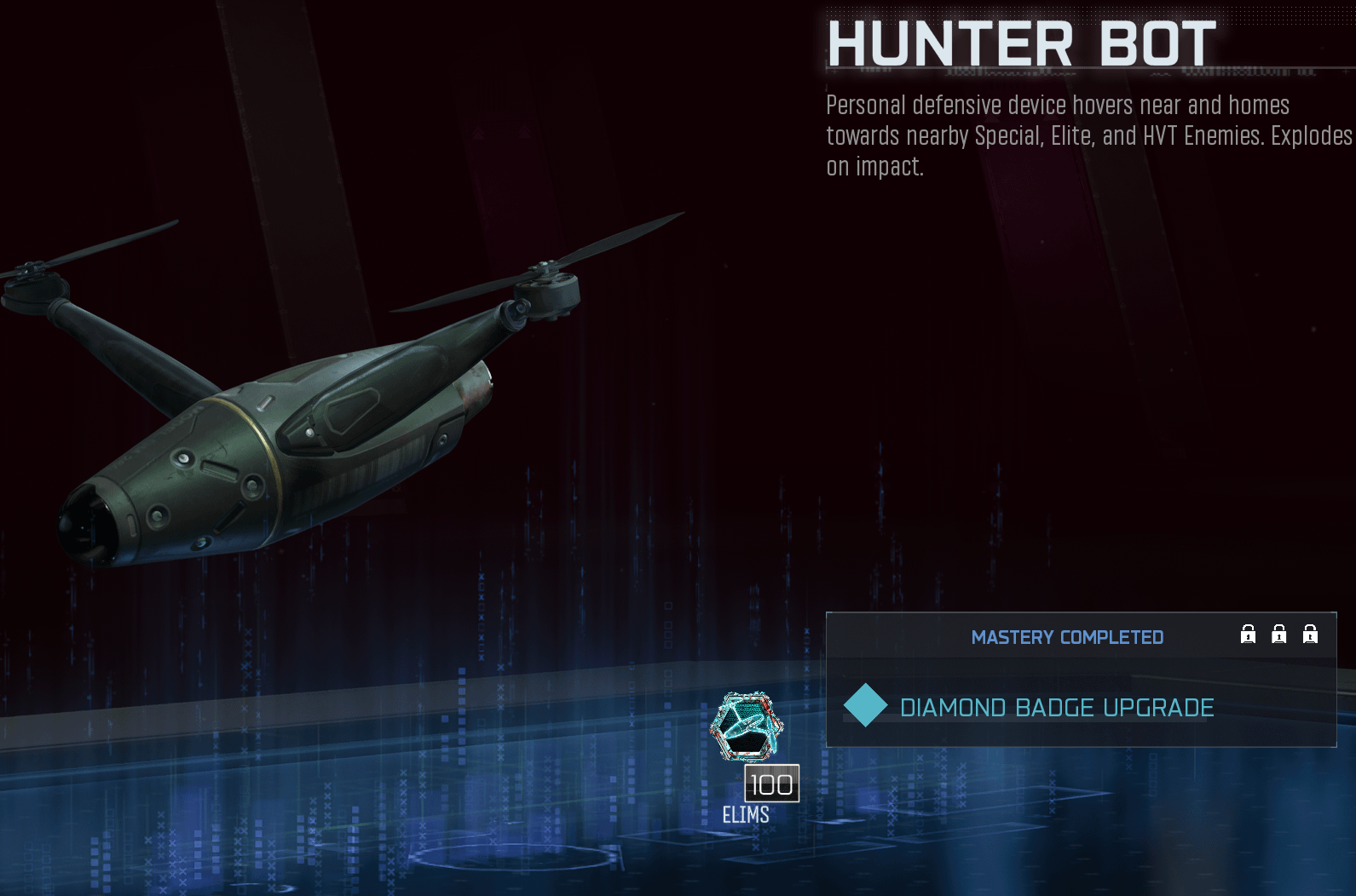 Hunter Bot Mastery Badge Hunter Bot Mastery Badge