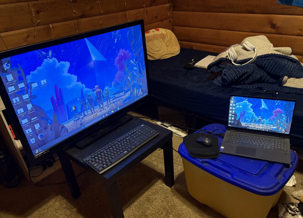 My college roommates current setup