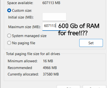 Don't even need to download RAM from the internet with this pro-gamer move.
