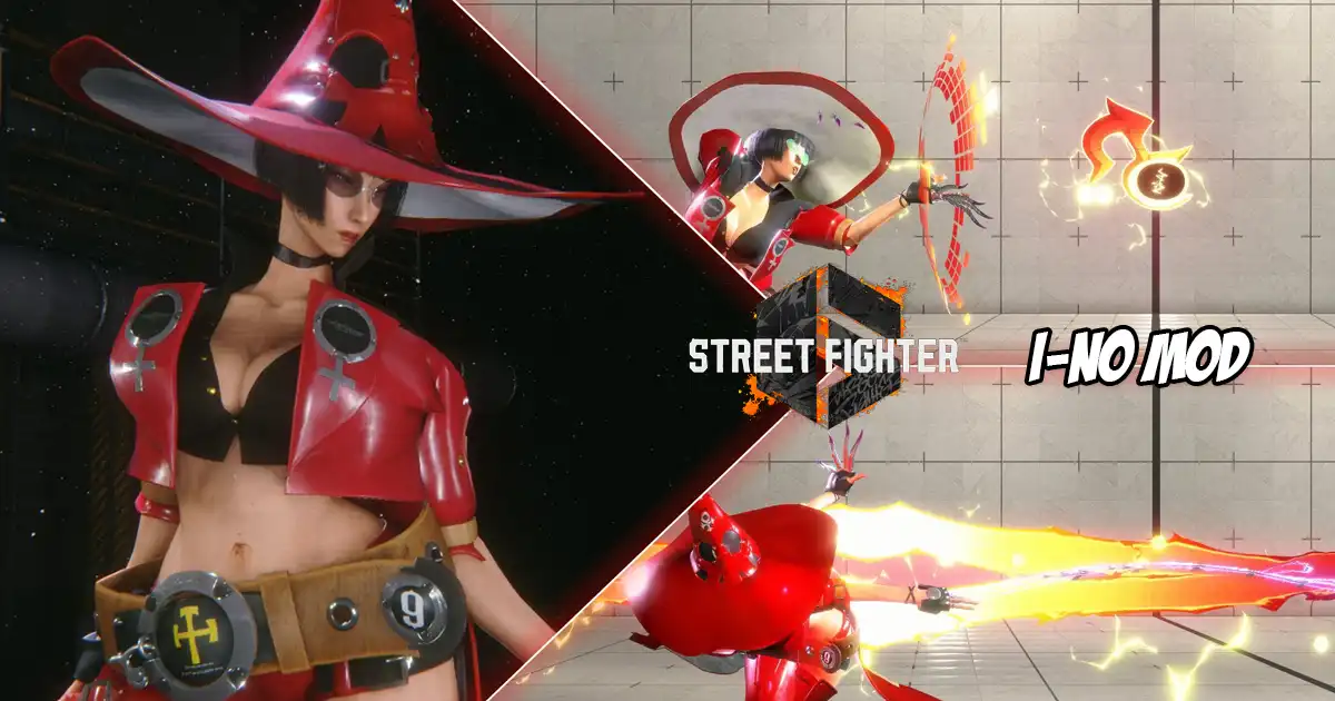 New mod adds Guilty Gear’s I-No to Street Fighter 6 with especially fancy VFXs New mod adds Guilty Gear's I-No to Street Fighter 6 with especially fancy VFXs