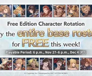 The entire 28-character launch roster is currently available in the free to play version of Granblue Fantasy Versus Rising
