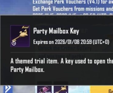 How to get more party mailbox keys?