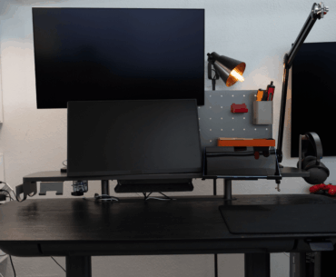 Standing desk setup