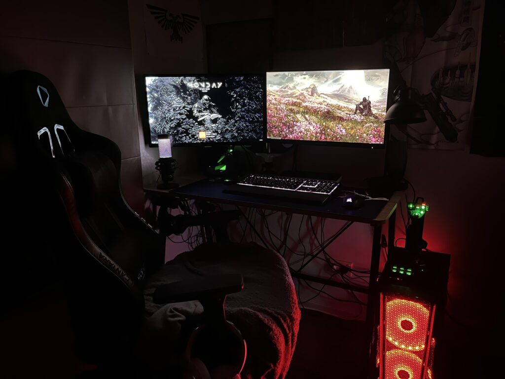 My wondrous battle station for writing and playing!