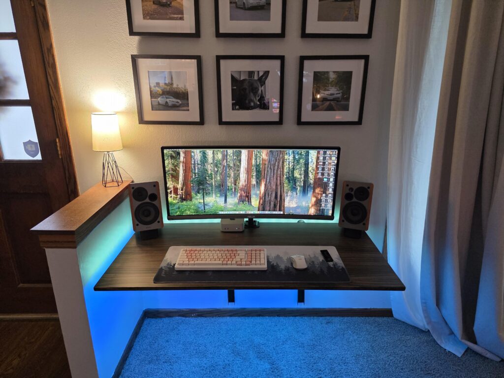 Finally made the wife a permanent desk setup.