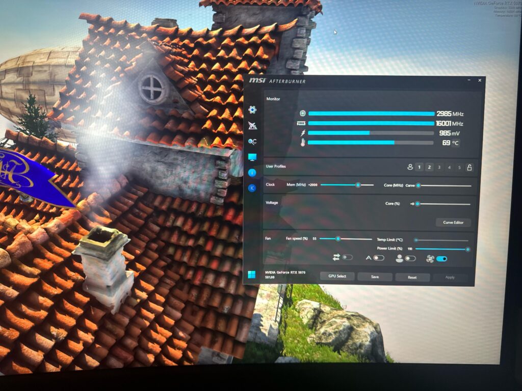 Over clocking 5070 Asus prime oc