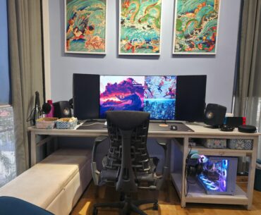 My zen station. Slowly evolved over many years of collecting parts