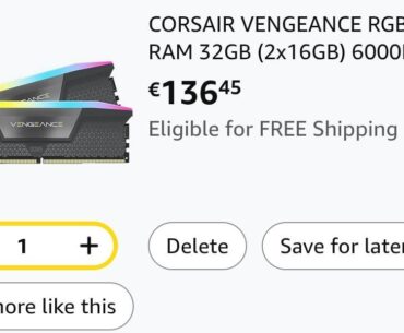 And in some twisted turn of events, corsair rgb ram is.. the cheapest option??