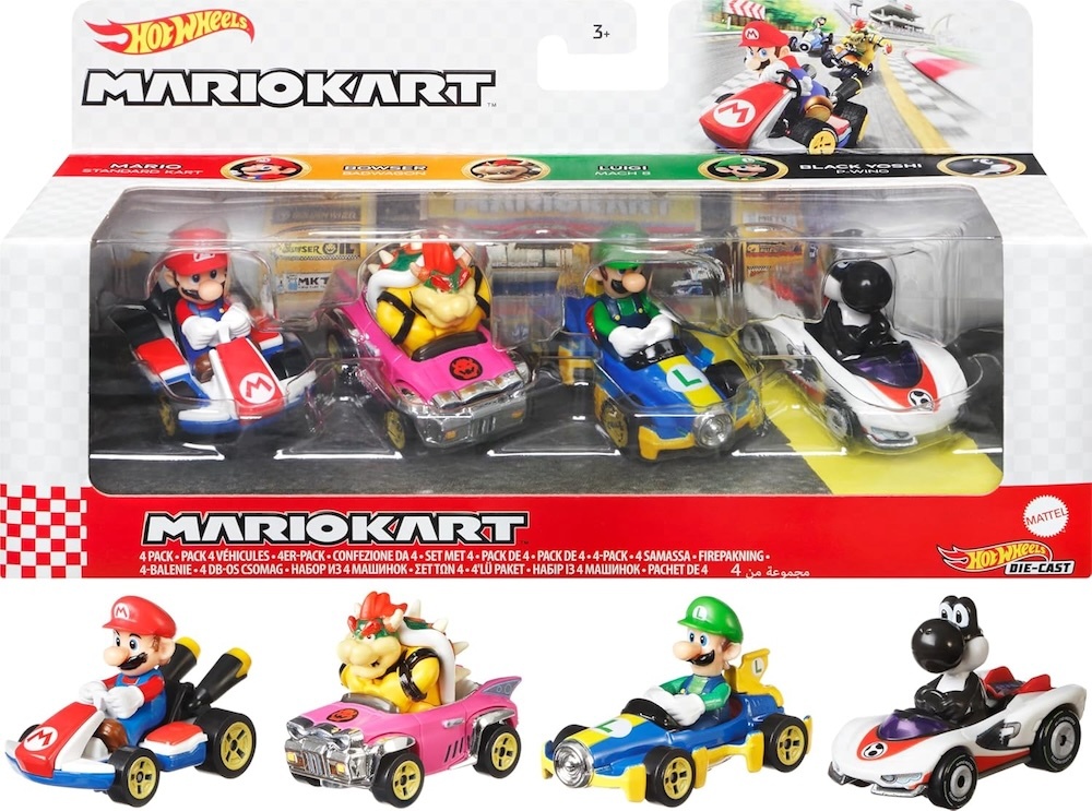 Amazon-exclusive Mario Kart Hot Wheels 4-Pack