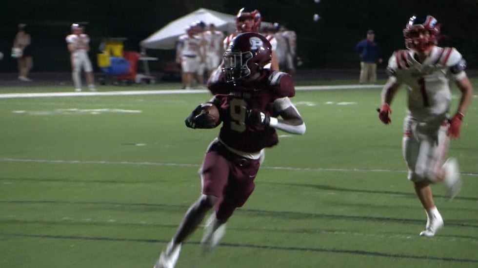 Picayune runningback Xavier Dennis scampers for one of 5 touchdowns in Round 2 against...