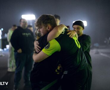 Image of the day from HLTV | Lake celebrating qualification to Stage 2 of the Major with his Mom