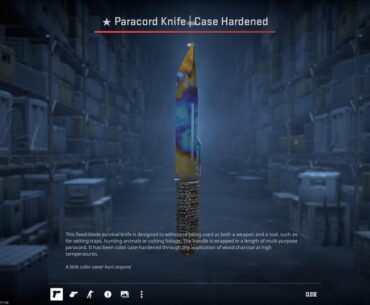Looking to sell my case hardened knifes paracord is 53% and Bowie is 57% tier 3 both are already on CSFloat