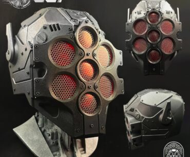 More new cyber helmets I designed recently!