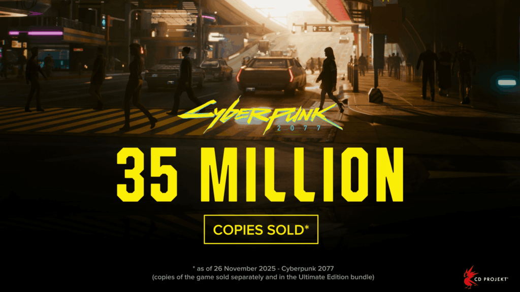 Cyberpunk 2077 has sold 35 million copies