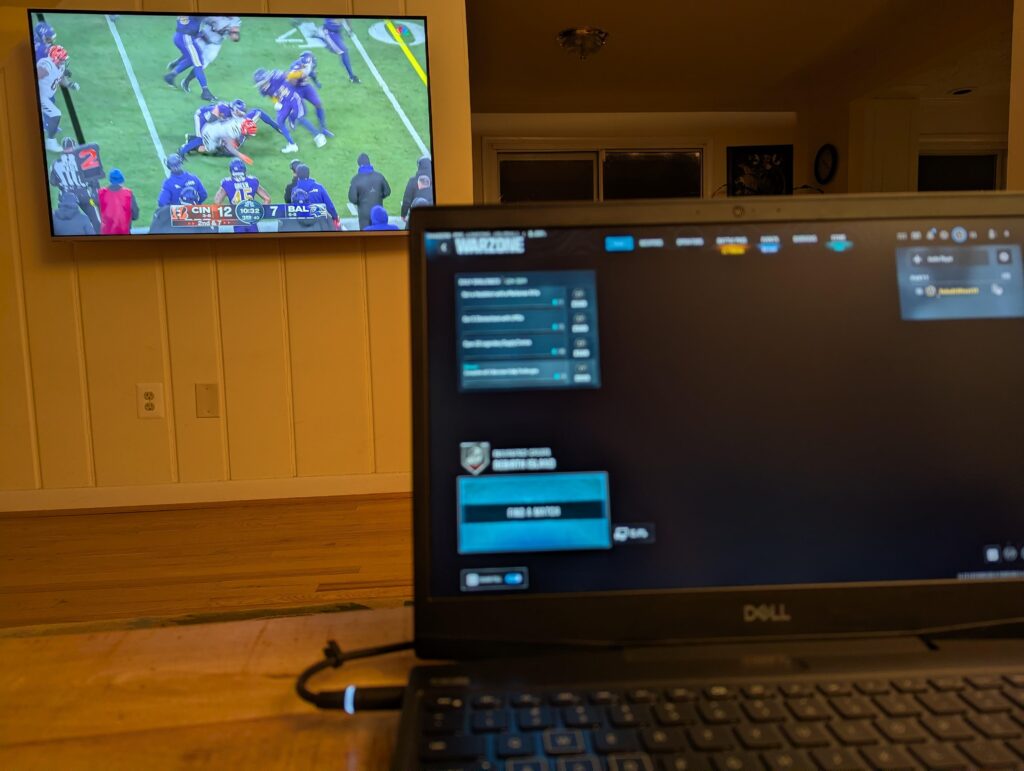 Half an NFL Game or Update?
