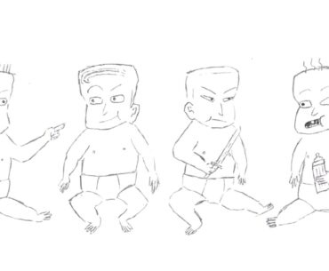For some reason, I decided to draw the Ultimis crew as babies
