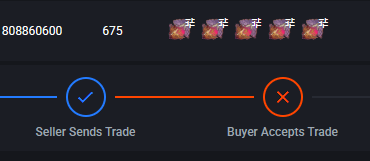 Reversed after 6 days and he put his inventory on private