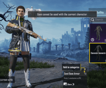 Why is my dude only able to wear female skins?