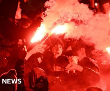 Should football fans be banned from games for using pyrotechnics?