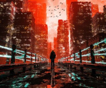 A crimson, lonesome path.To all the lonely souls.