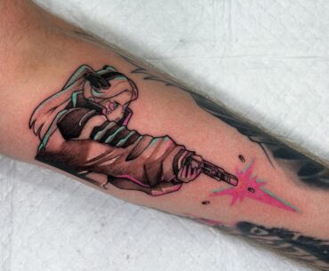 Rebecca cyberpunk tattoo! Ghoulgrltats
