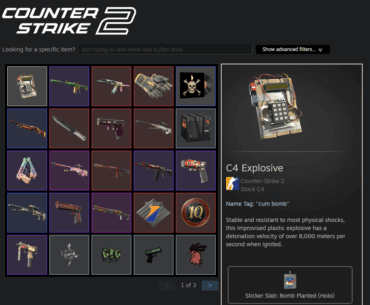 New inventory coloring on steam
