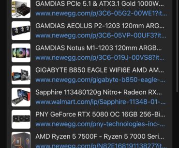 Thoughts on this build?