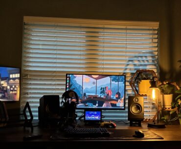 My mega-desk battle station.
