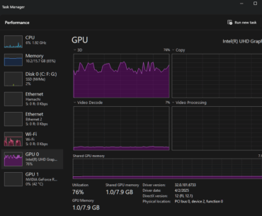 Can someone please tell me why watching youtube at 1080p is using up 60-80 % of my iGPU 3D? *More info in comments*