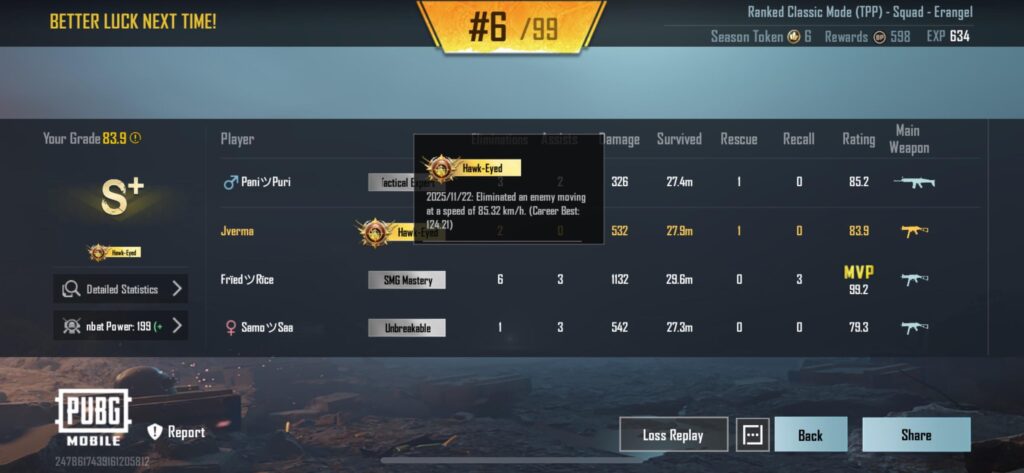 How to view “career best“ stats?
